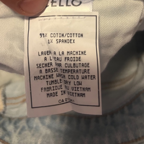 Cello (sold by Simons) light denim and white dip-dyed straight jeans NWT - Picture 8 of 9